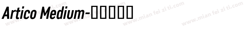 Artico Medium字体转换